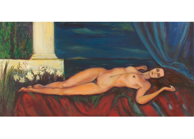 saeed marefat-figure painting-reclining nude3