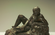 saeed marefat-reclining nude man sculpture