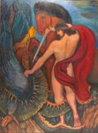 Saeed Marefat-Rostam and dragon