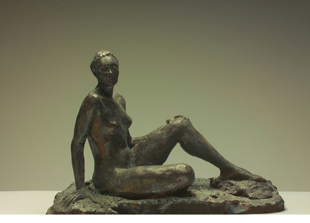sitting nude sculpture 2