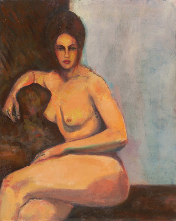 saeed marefat-figure painting-sitting nude 4