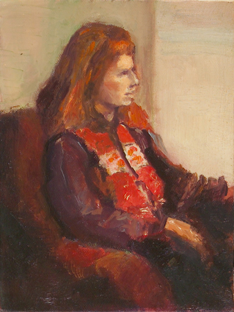 saeed marefat-figure painting-sitting woman 1