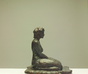 saeed marefat-sitting woman sculpture