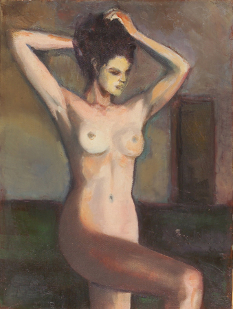 saeed marefat-figure painting-standing nude 1